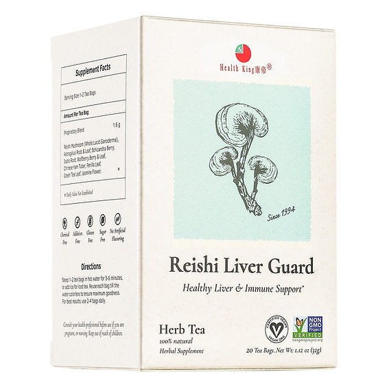 image of plant sprig, twenty teabags, net weight 32g