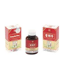 Bottle of 200 herbal supplement pills, with english and chinese text.