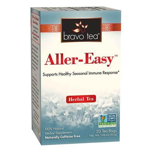 Box of 20 tea bags, 100% natural herbal supplement, naturally caffeine free, non-GMO project verified. Net weight 1.06 ounces, or 30 grams.