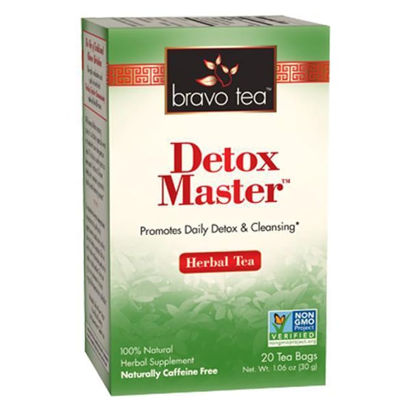 Box of 20 tea bags, 100% natural herbal supplement, naturally caffeine free, non-GMO project verified. Net weight 1.06 ounces, equivalent to 30 grams.