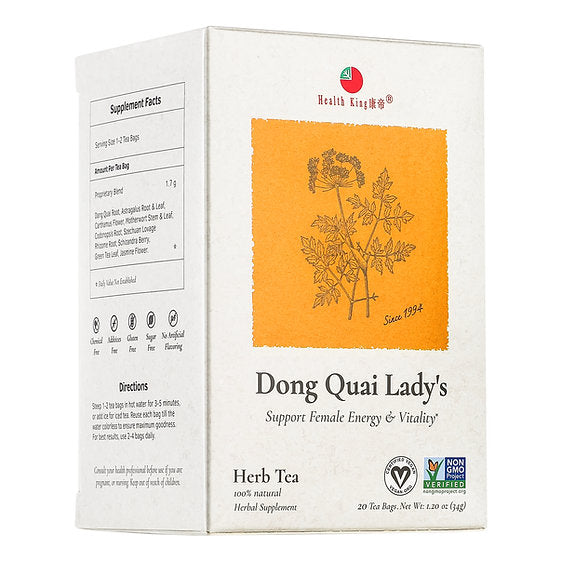 image of plant sprig, twenty teabags, net weight 34g