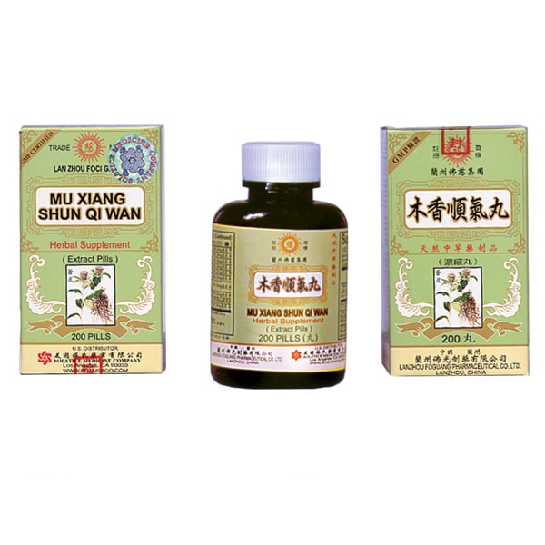 Bottle of 200 herbal supplement extract pills, with english and chinese text.