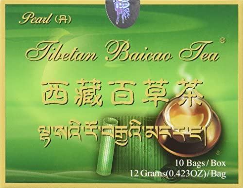 Tibetian Baicao Tea box, 10 bags per box, 12 grams per bag