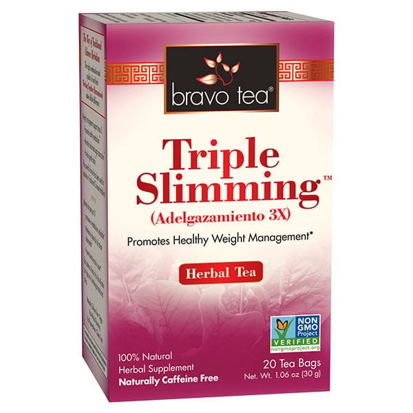 Box of 20 tea bags, 100% natural herbal supplement, naturally caffeine free, non-GMO project verified. Net weight 1.06 ounces, or 30 grams.