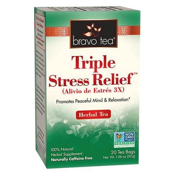 Box of 20 tea bags, 100% natural herbal supplement, naturally caffeine free, non GMO project verified. Net weight 1.06 ounces, or 30 grams.