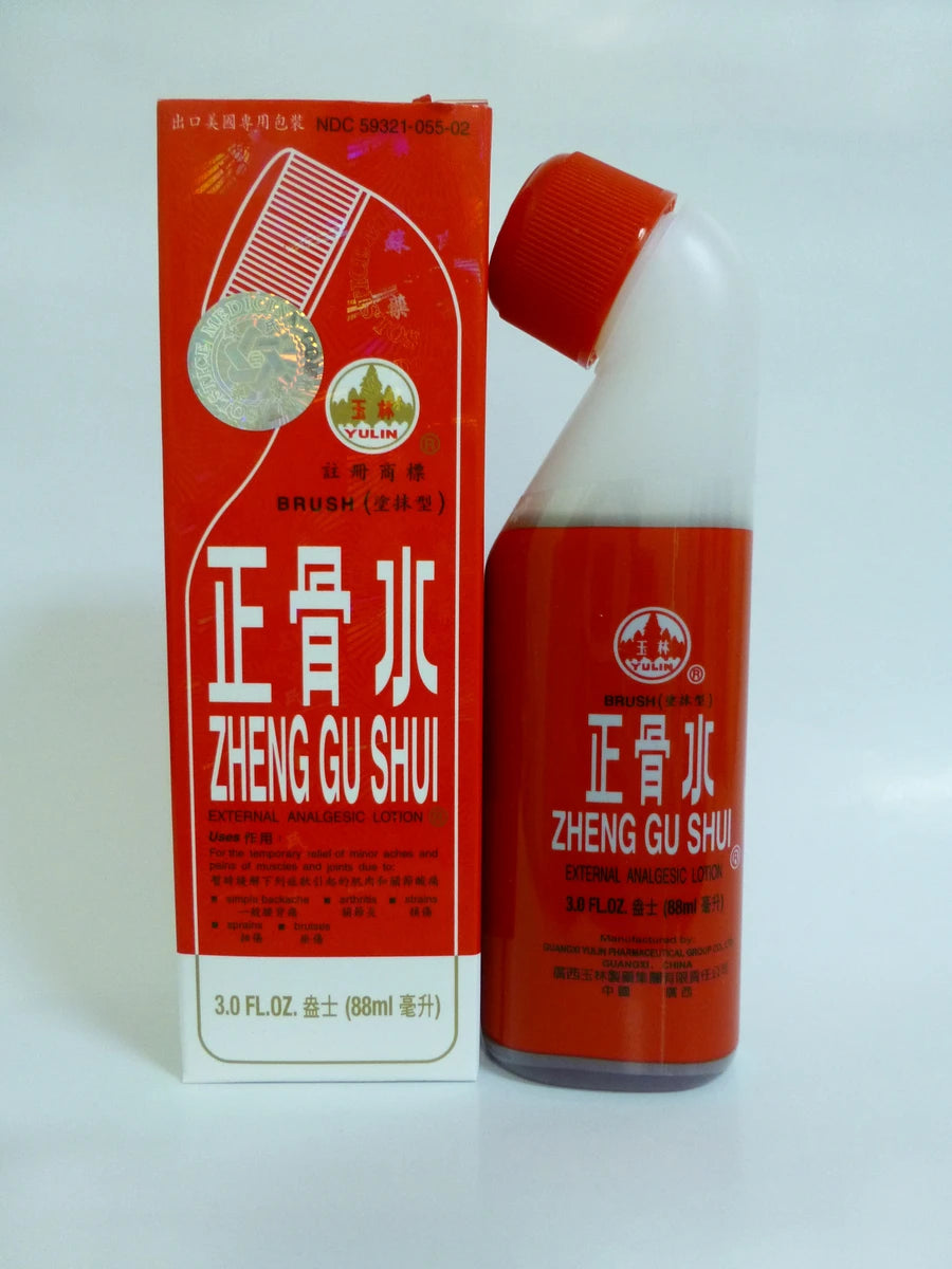 Curved-neck bottle with 3 fluid ounces (88 milliliters), english and chinese text.