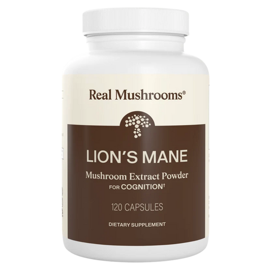 image of Lion's Mane Mushroom Capsules - by Real Mushrooms