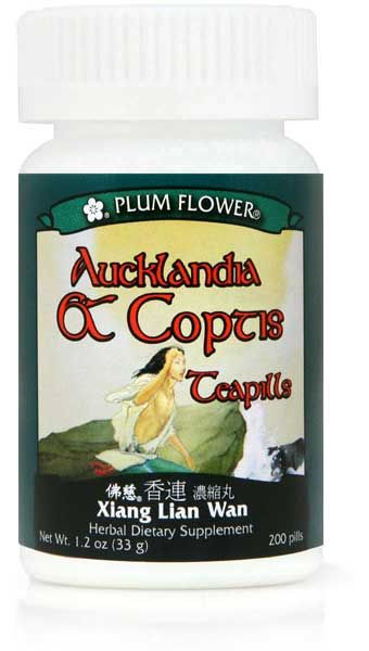 Bottle of 200 pills of herbal dietary supplement, net weight 1.2 ounces, or 33 grams. English and chinese text.