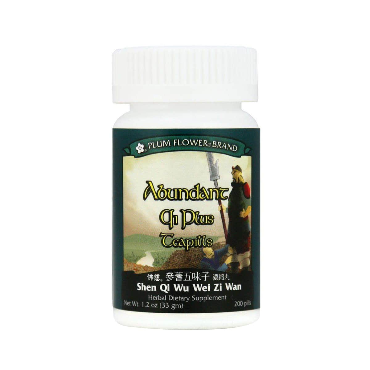 Bottle of 200 pills of herbal dietary supplement, net weight 1.2 ounces, equivalent to 33 grams. English and chinese text.