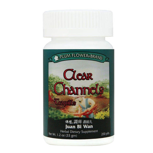 Bottle of 200 pills of herbal dietary supplement, net weight 1.2 ounces, or 33 grams. Text is written in english and chinese.