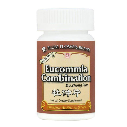 Bottle of 100 tablets of herbal dietary supplement, net weight 1 ounce, or 27 grams. English and chinese text.